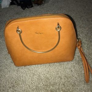 TAN HANDBAG. FOLEY + CORINNA
